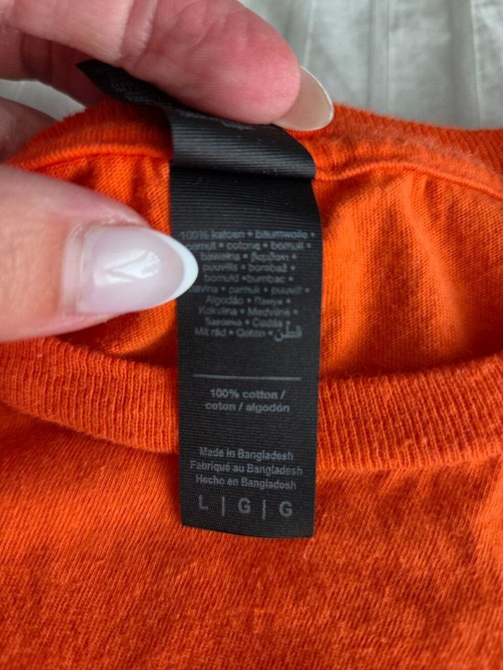 Gildan Softstyle Men's Orange "Say Yes" Graphic T-Shirt Size L 100% Cotton Seaml - Picture 4 of 8